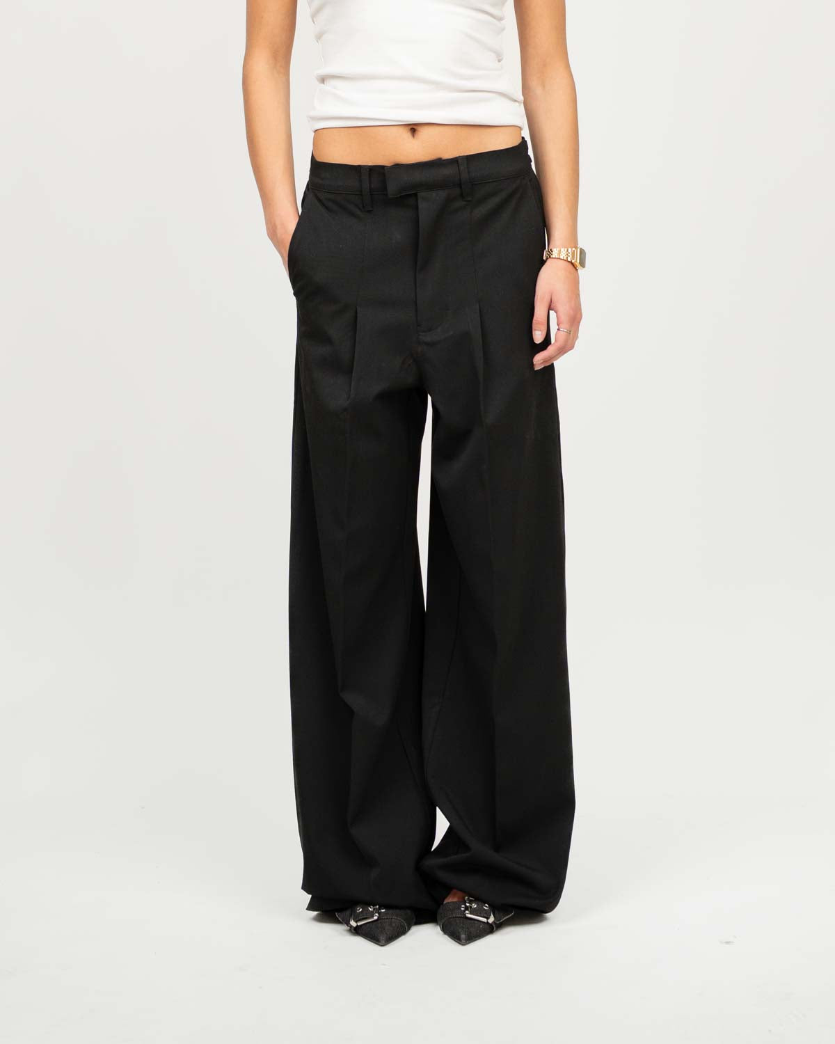 Baggy Suitpants Black